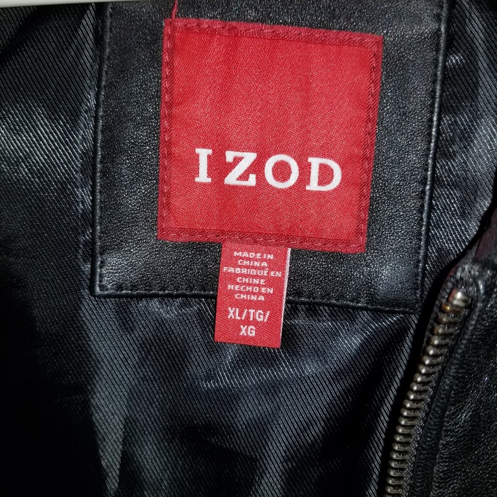 Leather izod jacket